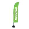 Beach Flag Budget Wind Complete Set New Green French - 17