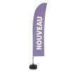 Beach Flag Budget Wind Complete Set New Purple Spanish - 18