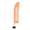 Beach Flag Budget Wind Complete Set New Orange Spanish - 23