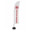 Beach Flag Budget Wind Complete Set First Aid French ECO - 2