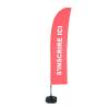 Beach Flag Budget Wind Complete Set Sign In Red Spanish - 3