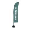 Beach Flag Budget Wind Complete Set Sign In Green French - 0