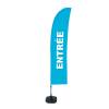 Beach Flag Budget Wind Complete Set Entrance Red French ECO - 10