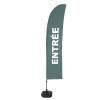 Beach Flag Budget Wind Complete Set Entrance Red French - 11