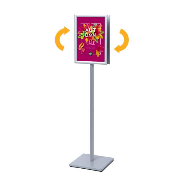 Stojak plakatowy Catching Pole A3 narożnik ostry dwustronny