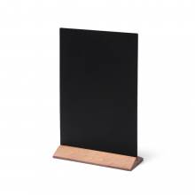 Drewniany ekonomiczny stojak na menu 210 mm jasny brąz