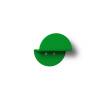 Okrągły wieszak naścienny zielony - 0