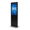 DIGITAL TOTEM SLIM 43" ONESIDED RAL9005 BLACK, NO MONITOR - 1