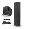 DIGITAL TOTEM SLIM 43" ONESIDED RAL9005 BLACK, NO MONITOR - 20