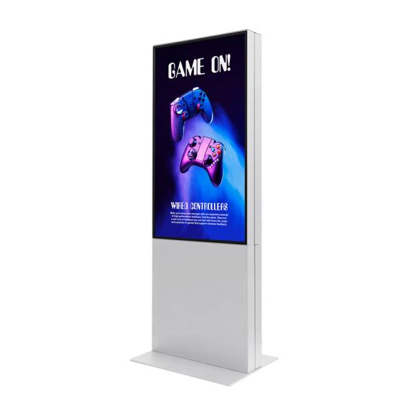 Smart Line Digital Totem Dwustronny z monitorem Samsung 43" z, biały