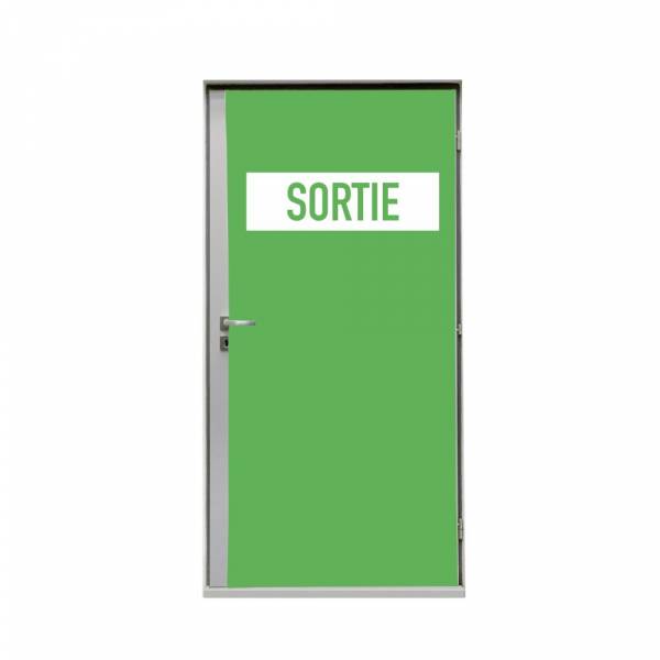 Znacznik na drzwi 80 cm Wyjście Zielony Francuski