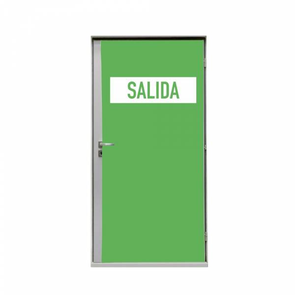 Znacznik na drzwi 80 cm Wyjście Zielony Hiszpański