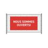 Baner Ogrodzeniowy 300 x 140 cm Otwarty Holenderski Niebieski - 10