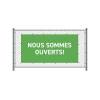 Baner Ogrodzeniowy 300 x 140 cm Otwarty Holenderski Czerwony - 12