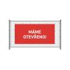 Baner Ogrodzeniowy 300 x 140 cm Otwarty Holenderski Czerwony - 19