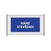 Baner Ogrodzeniowy 300 x 140 cm Otwarty Holenderski Czerwony - 1