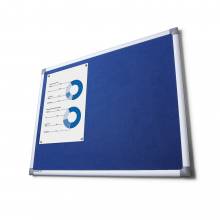 Tablica informacyjna filcowa tekstylna 100x150 cm Niebieska
