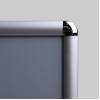 Plakatowa rama zatrzaskowa OWZ A0 narożnik ostry aluminiowy profil 25 mm w kolorze złotym - 79