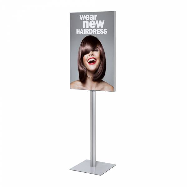Stojak informacyjny z ramą tekstylną 70x100 cm