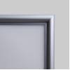 Plakatowa rama zatrzaskowa OWZ 50x70 cm narożnik zaokrąglony aluminiowy profil 25 mm - 109