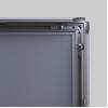 Zatrzaskowa rama plakatowa OWZ 50x70 cm narożnik zaokrąglony aluminiowy profil 20 mm - 69