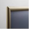 Plakatowa rama zatrzaskowa OWZ A0 narożnik ostry aluminiowy profil 25 mm w kolorze złotym - 107