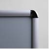 Plakatowa rama zatrzaskowa OWZ 50x70 cm narożnik zaokrąglony aluminiowy profil 25 mm - 116