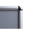 Zatrzaskowa rama plakatowa OWZ 50x70 cm narożnik zaokrąglony aluminiowy profil 20 mm - 18