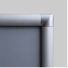 Plakatowa rama zatrzaskowa OWZ 50x70 cm narożnik zaokrąglony aluminiowy profil 25 mm - 104
