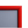 Plakatowa rama zatrzaskowa OWZ A0 narożnik ostry czerwony aluminiowy profil 25 mm - 20
