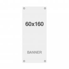 Banner Premium No Curl 220 g m2 wykończenie matowe 60x160cm wszyte otwory w narożnikach