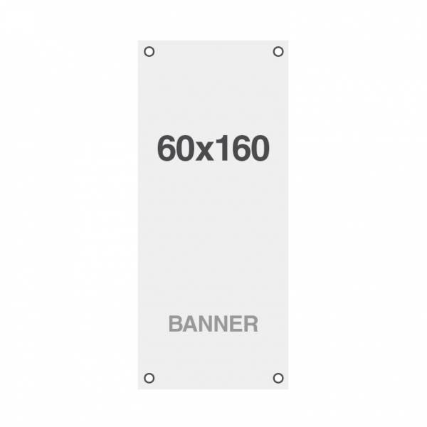 Banner Premium No Curl 220 g m2 wykończenie matowe 60x160cm wszyte otwory w narożnikach