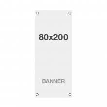 Wydruk bannerowy Symbio 510 g m2 800x2000mm wszyte otwory w narożnikach
