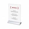 Stojak informacyjny z aluminiową podstawą na Menu - 3