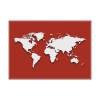 Podkładka Mapa świata w kolorze czerwonym - 3