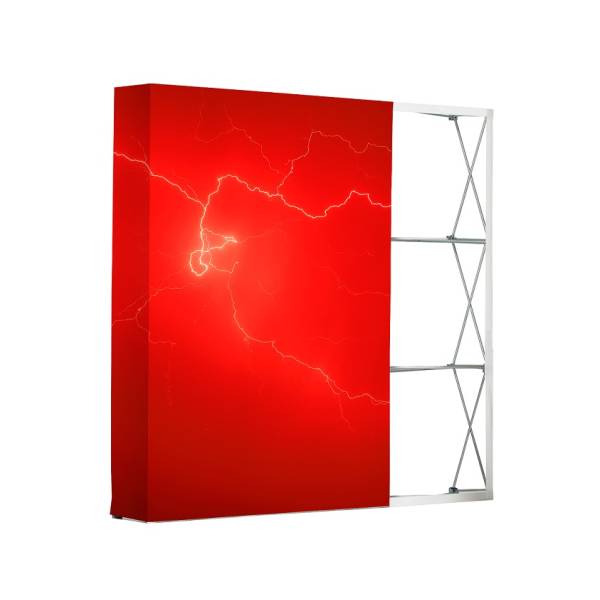 Pop-Up Fabric Premium 2x3 Straight Graphic Backside