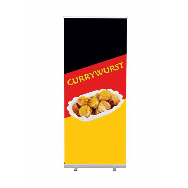 Roll-Banner Budget 85 cm z motywem Currywurst