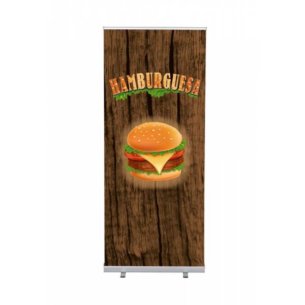Roll Up reklamowy Budget z motywem Burger