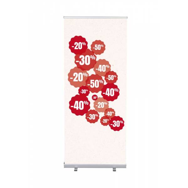 Roll-Banner Budget 85 cm z motywem rabat