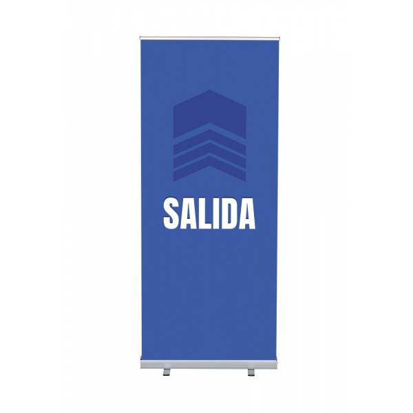 Roll-Banner Budget 85 cm z motywem Wyjście, hiszpański, niebieski