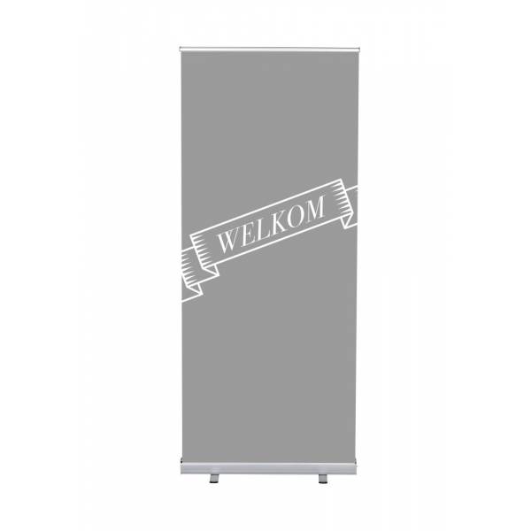 Roll-Banner Budget 85 cm z motywem Witamy, holenderski, szary