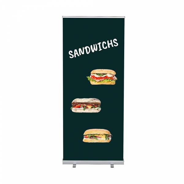 Roll Up reklamowy Budget z motywem Kanapki