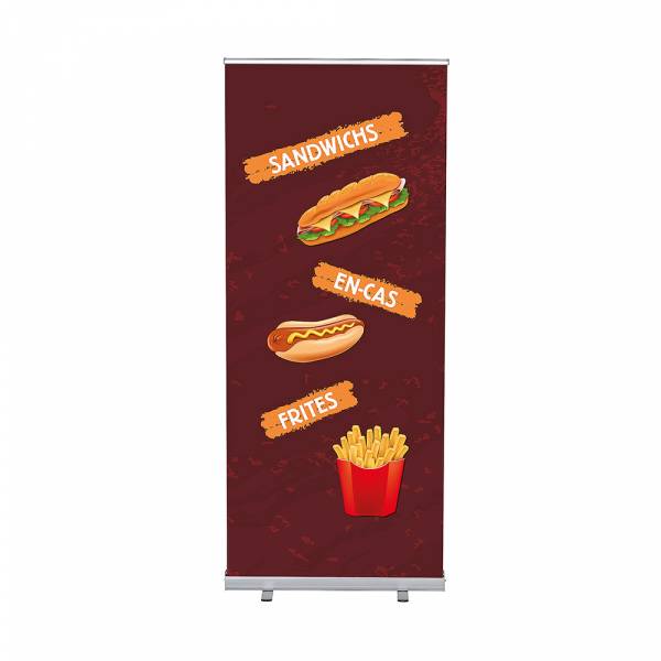 Roll-Banner Budget 85 cm z motywem Przekąski, Francuski