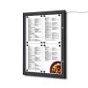 Czarna gablota na menu / LED - 3