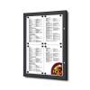 Czarna gablota na menu / LED - 0