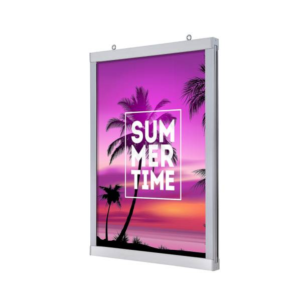 Dwustronna rama podświetlana LED z wsuwanym plakatem Slide In Frame
