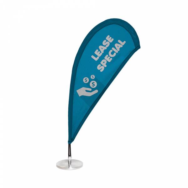 Flaga reklamowa mini 60 cm podstawa i maszt