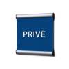 Oznakowanie na drzwi 15,5 x 15,5 cm z motywem prywatny niebieski - 9