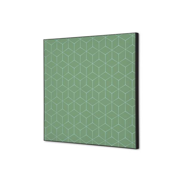 Tekstylna Dekoracja Ścienna 40 x 40 Hexagon Zielony
