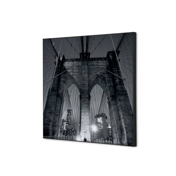 Tekstylna Dekoracja Ścienna 40 x 40 most nowojorski na Manhattanie